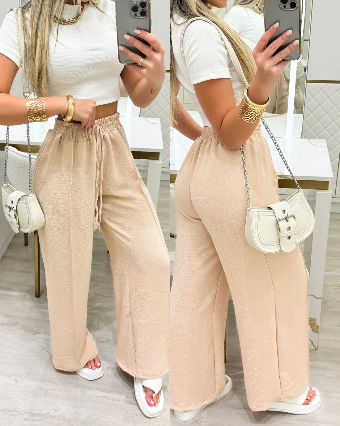 Calça pantalona Suzara