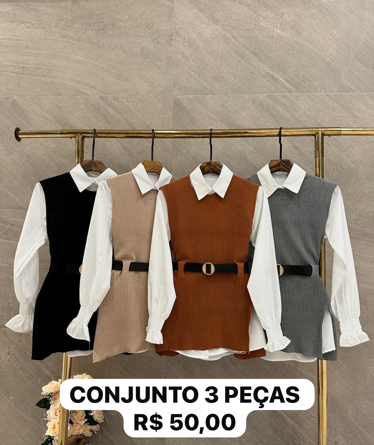 Conjunto 3 peças