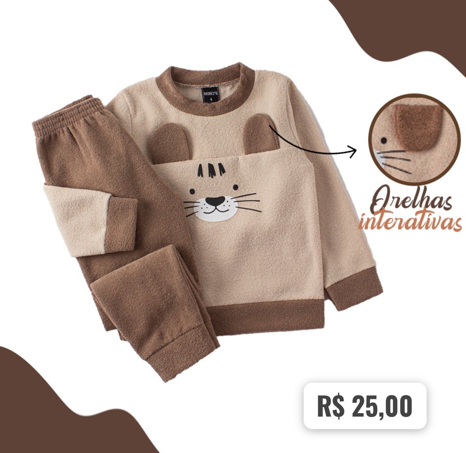 CONJUNTO INFANTIL LEÃO