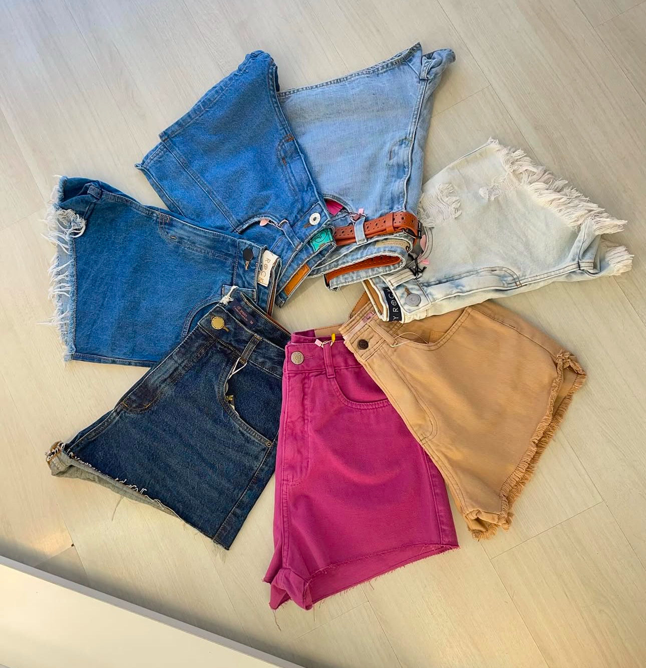 KIT COM 7 SHORTS JEANS