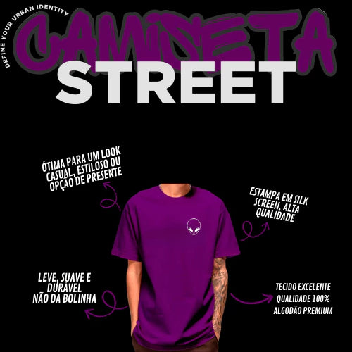 Kit 4 Camiseta Unissex Streetwear Oversized Old School – Envio Imediato