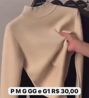 Plush Long Sleeve Blouse