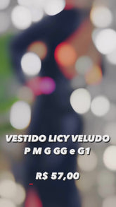 Vestido Licy Veludo